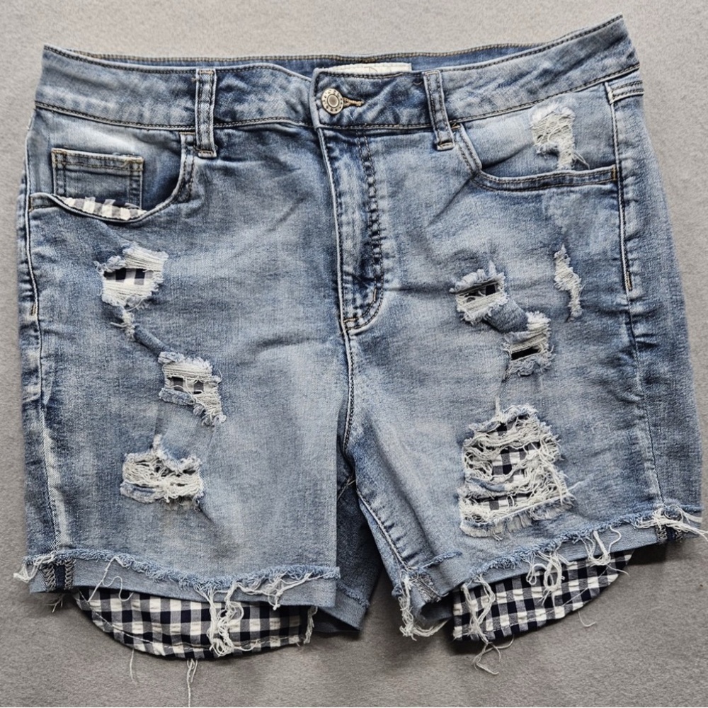 Distressed Denim Women Shorts